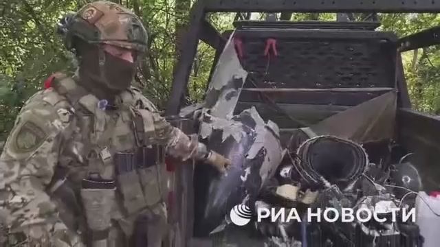 Обломки ракеты Фламинго показали бойцы отряда Барс-Курск