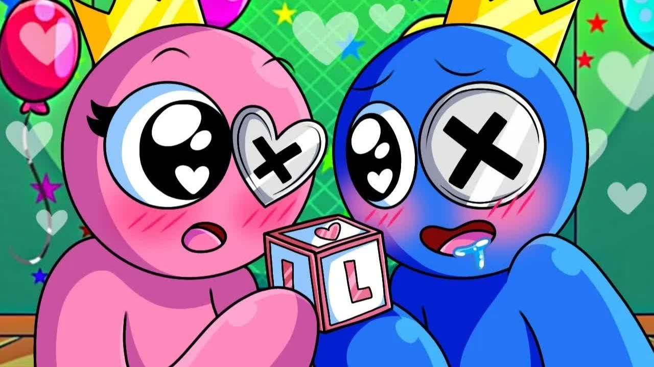 ХАГГИ ВАГГИ — СИНИЙ ВЛЮБИЛСЯ!  Poppy PlaytimeRainbow Friends — Анимации на русском