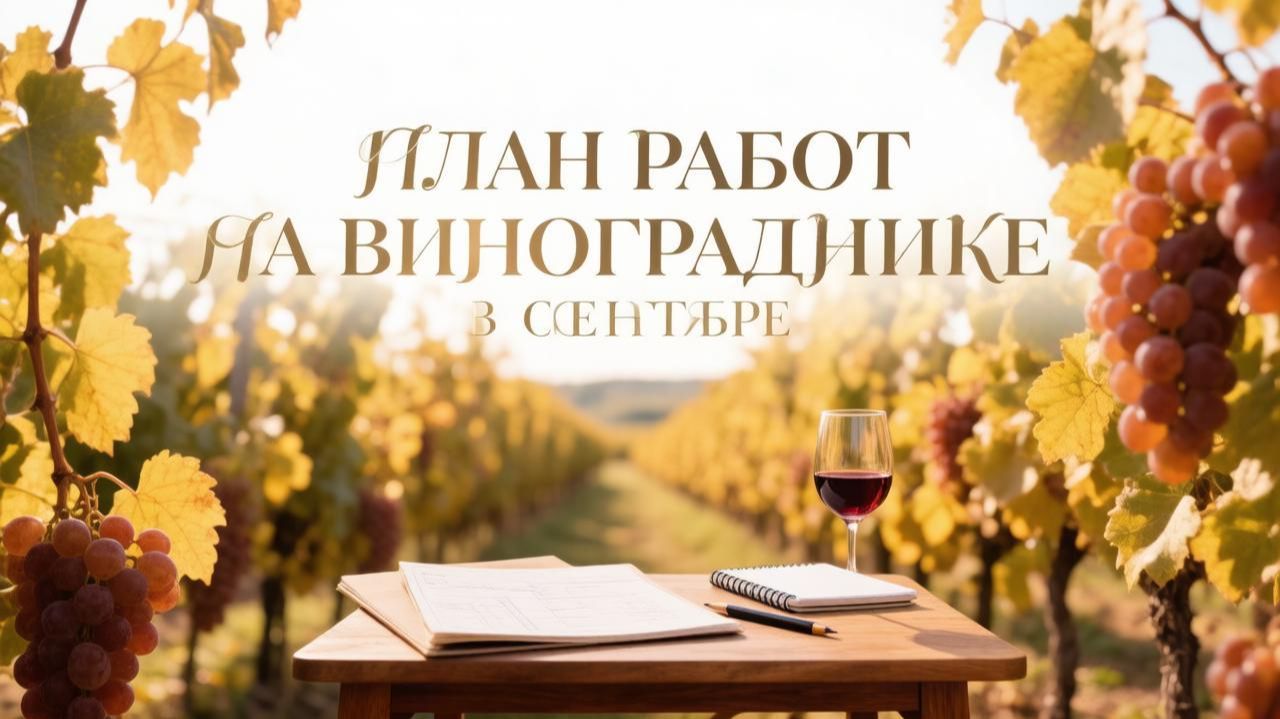 План работ на винограднике в сентябре 🍇 Владимир Маер