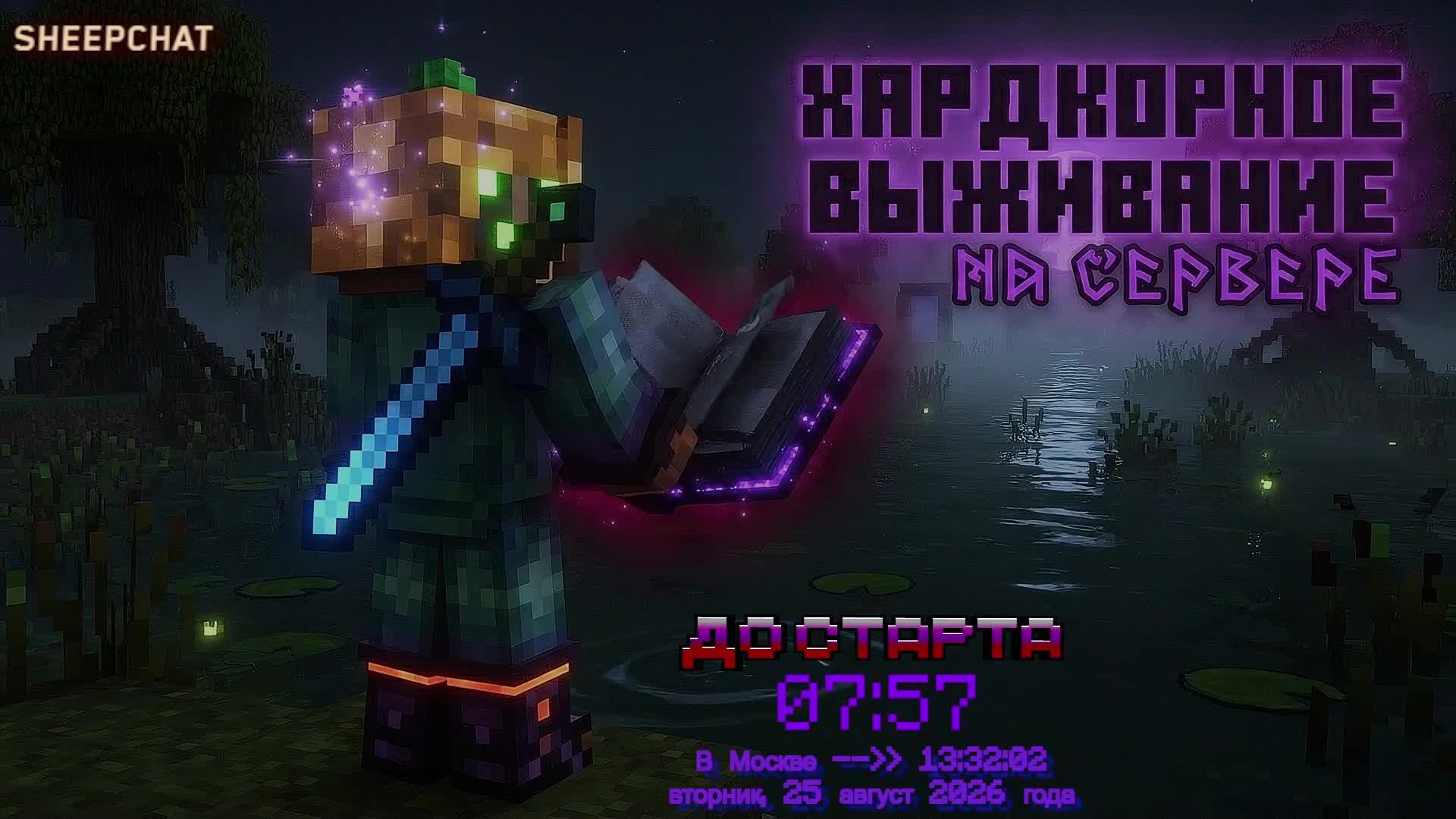 Играю в Minecraft с 200+ модами, Ver. 1.21.1, на хардкорном сервере. Выживаем! :-)