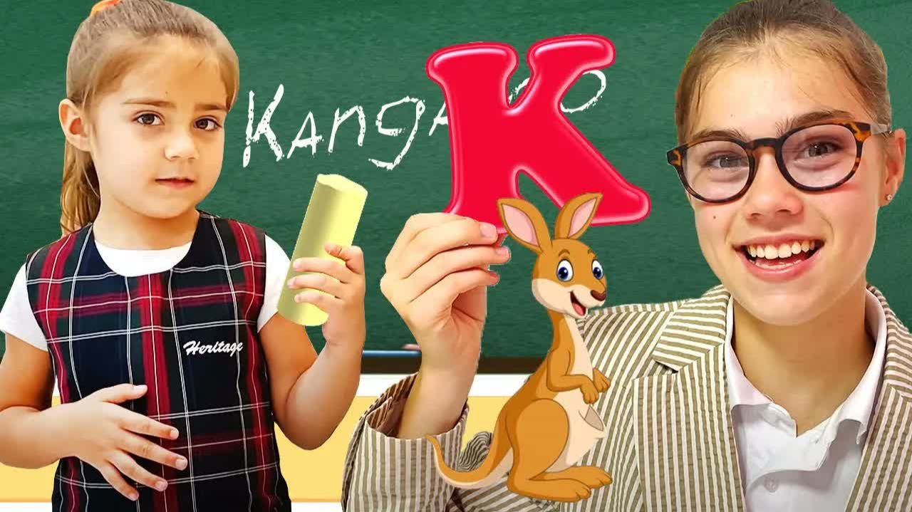 Настя и Мия Играют в Школу. Полезное видео для детей Мия Настя и Артем