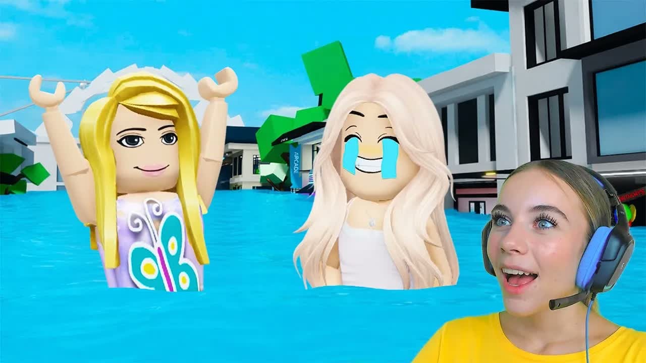НАС ЗАТОПИЛО В БРУКХЕЙВЕН в ROBLOX! С АЛЁНОЙ