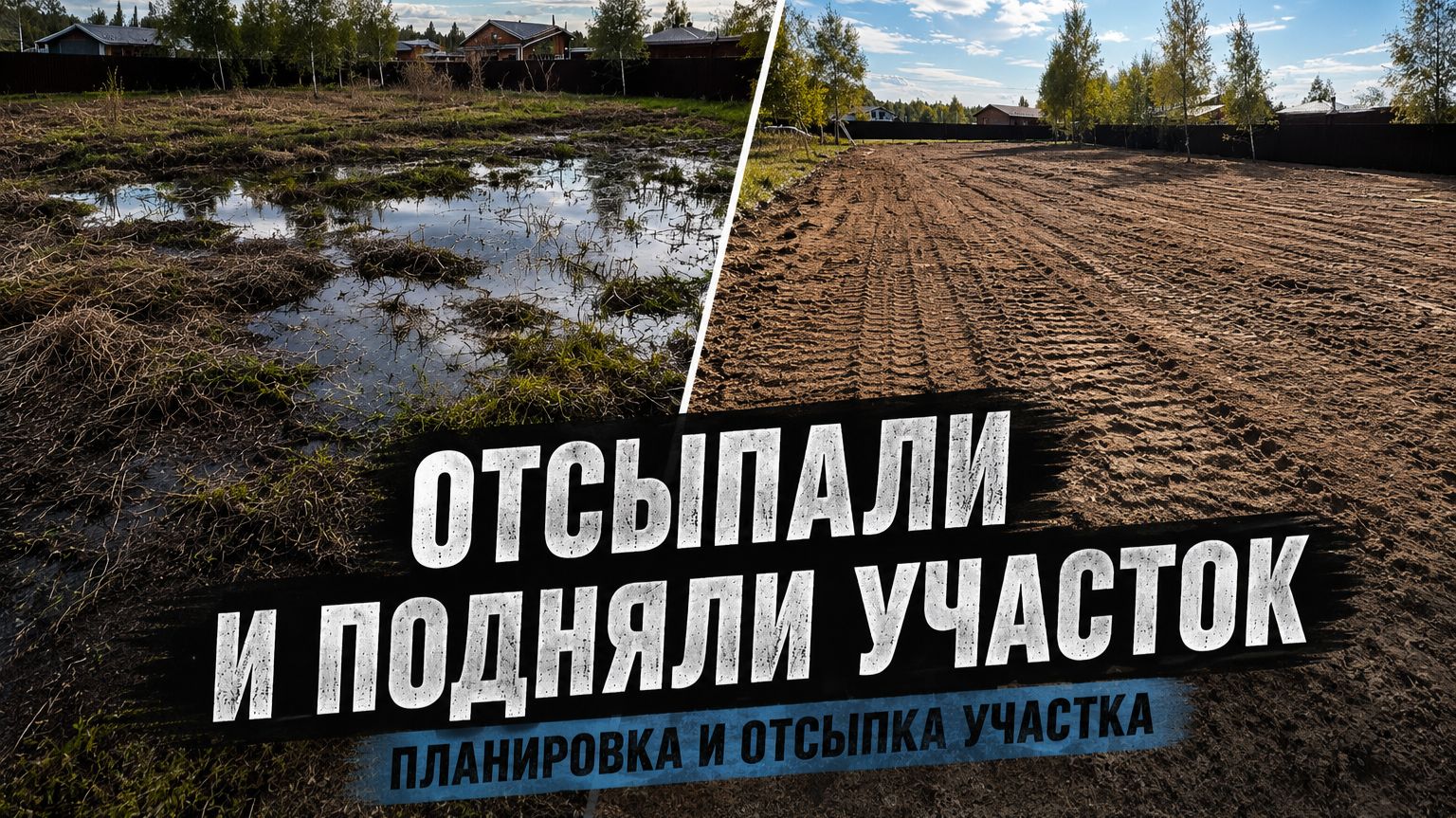 Отсыпали и подняли участок