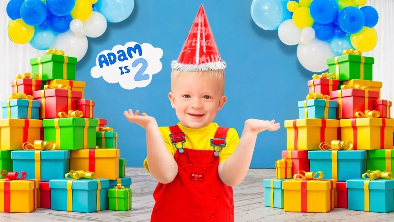 День Рождения малыша Адама! Подарки от Оливера 🎁