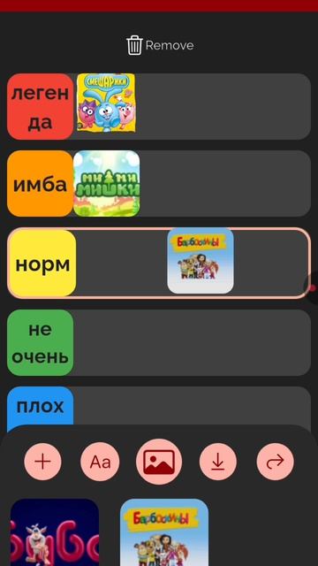 оцениваю мультики по тир листу 1 часть