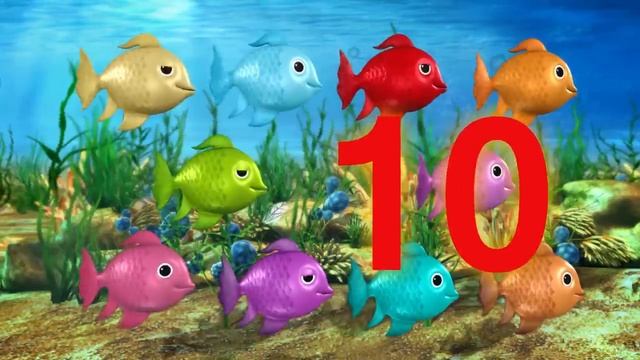 12345 Однажды я поймал живую рыбку! | Детские стишки для малышей от LittleBabyBum - Азбука и цифры