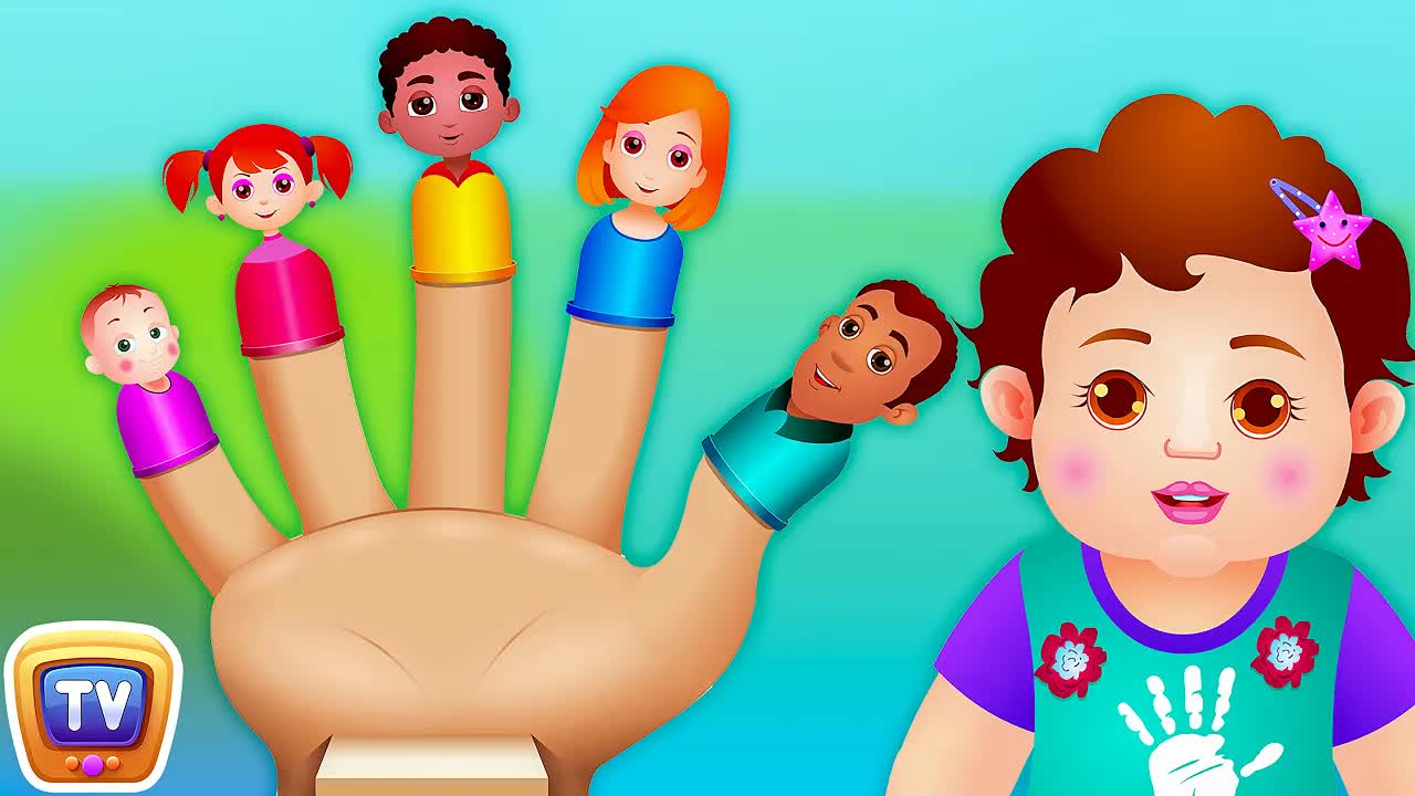 Песня про Семейку Пальчиков | Детские Стишки и Песни ChuChu TV для Детей