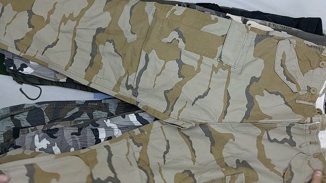 45717 Штаны карго, 1пак, Pantaloni Cargo, секонд (extra) оптом