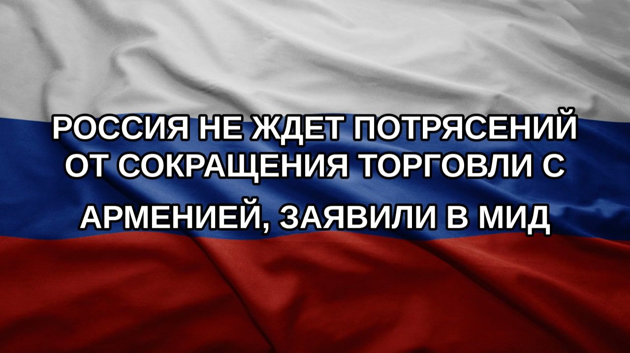 Россия не ждет потрясений от сокращения торговли с Арменией, заявили в МИД