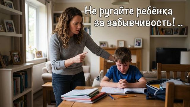 Не ругайте ребёнка за забывчивость!  Есть способ проще, мягче и честней. Ремикс