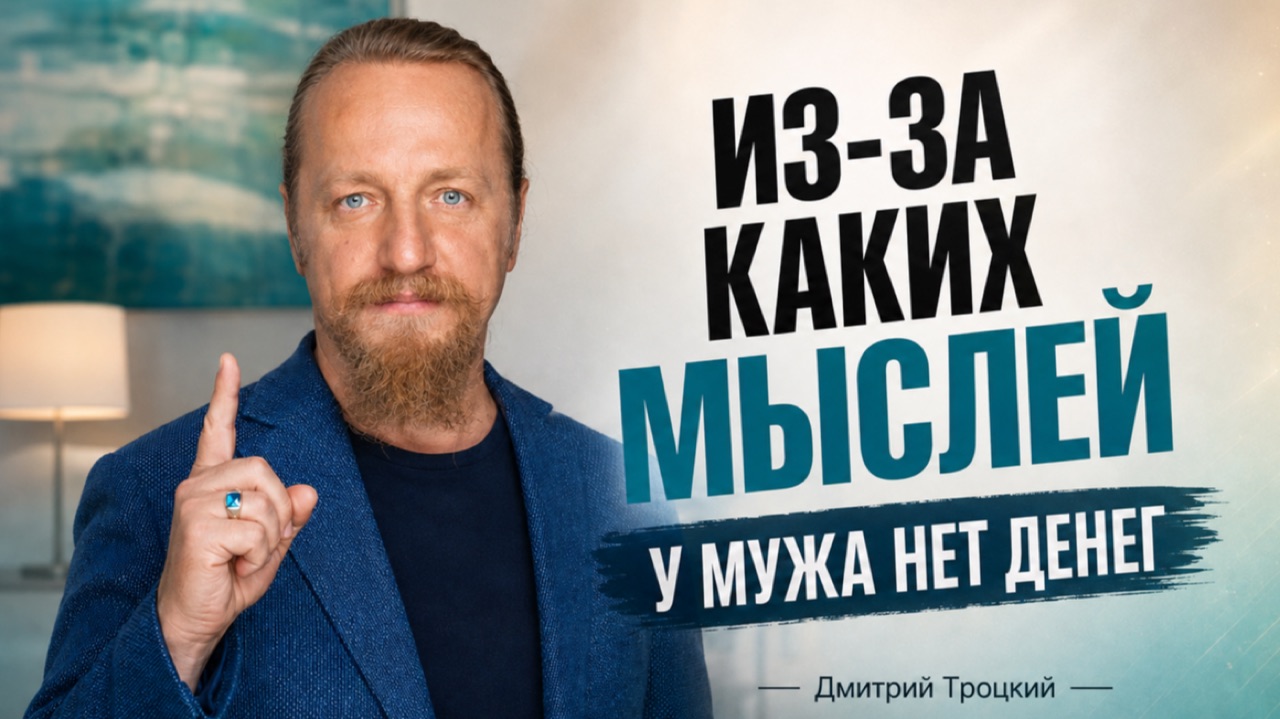 ИЗ-ЗА КАКИХ МЫСЛЕЙ У МУЖА НЕТ ДЕНЕГ. Вопросы и ответы с Дмитрием Троцким