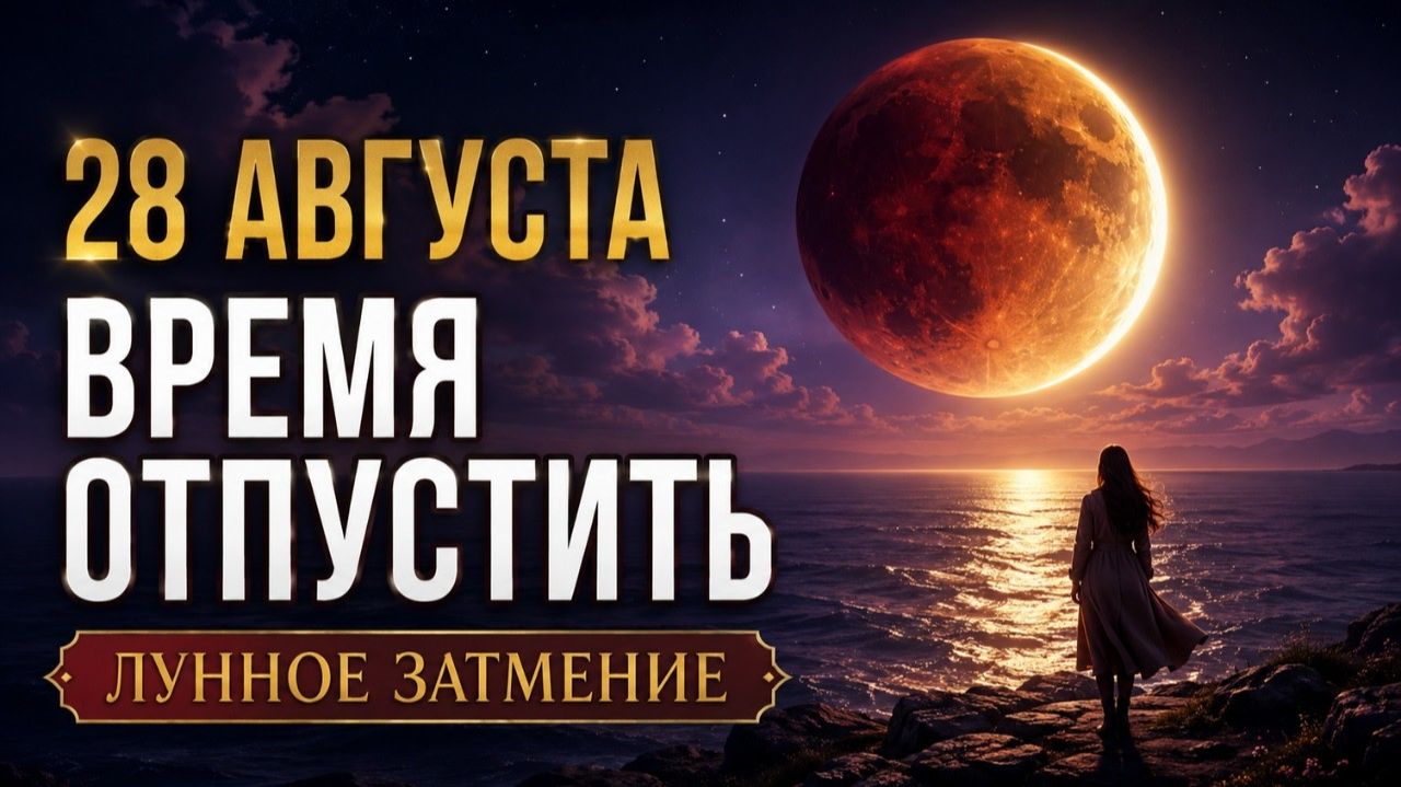 Лунное затмение и полнолуние 28 августа 2026