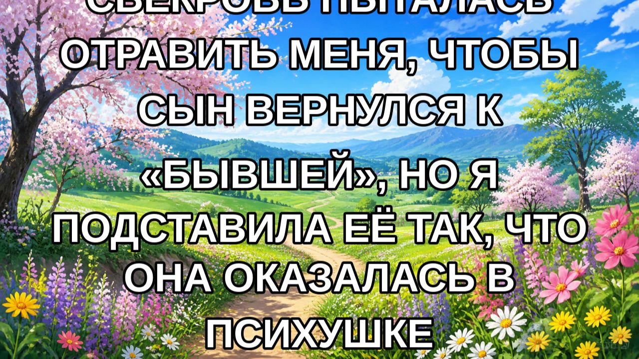 Свекровь пыталась отравить меня чтобы сын вернулся к бывшей но я подставила её так что она ок