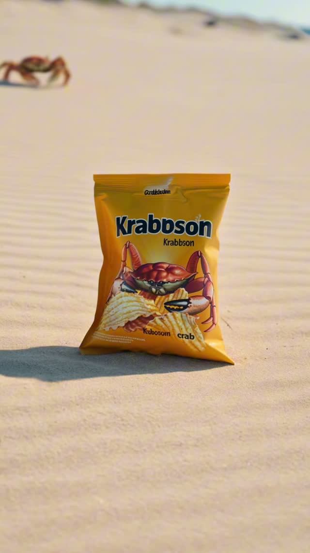 Краб очень хотел эти чипсы..🦀🍟