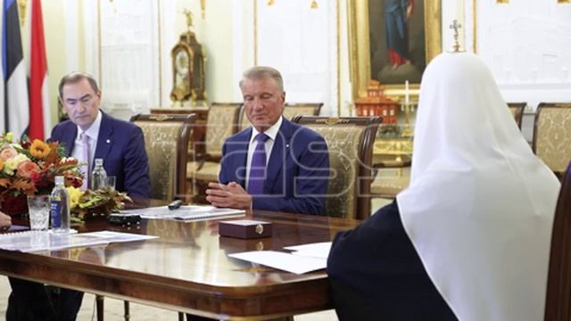 Встреча патриарха Кирилла с председателем правления ПАО 