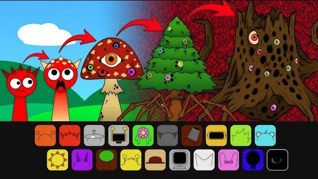 СПРУНКИ ОС: РЭДДИ 🆚 ЗАРАЖЁННОЕ ДЕРЕВО 😱🌳 | ТРИПОФОБИЯ — ФАЗЫ 1–7 🔥