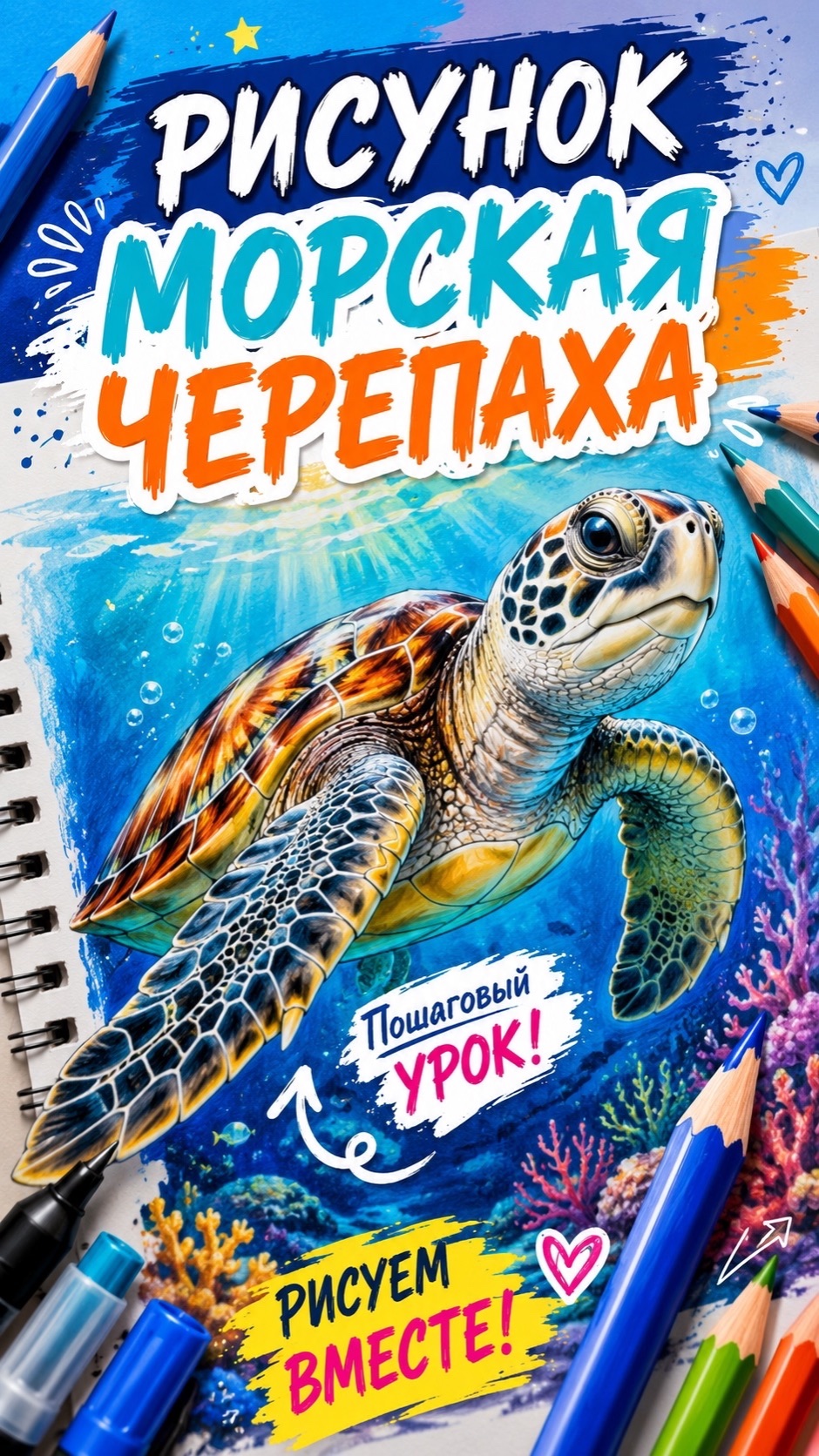 Рисунок. Морская черепаха
