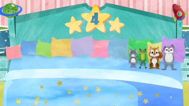 Десять в кровати (2D) | Детские песни и потешки CoComelon
