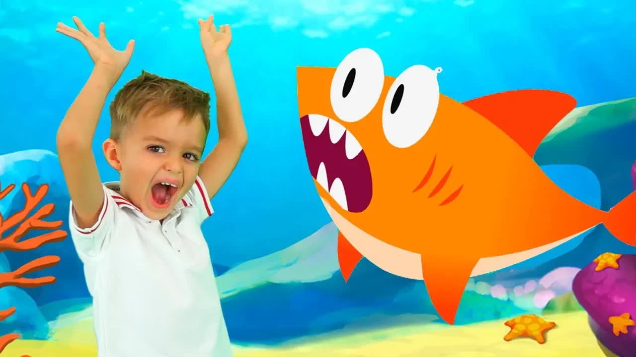 Baby Shark - Поём и танцуем  Детская песня от Влада и Никиты