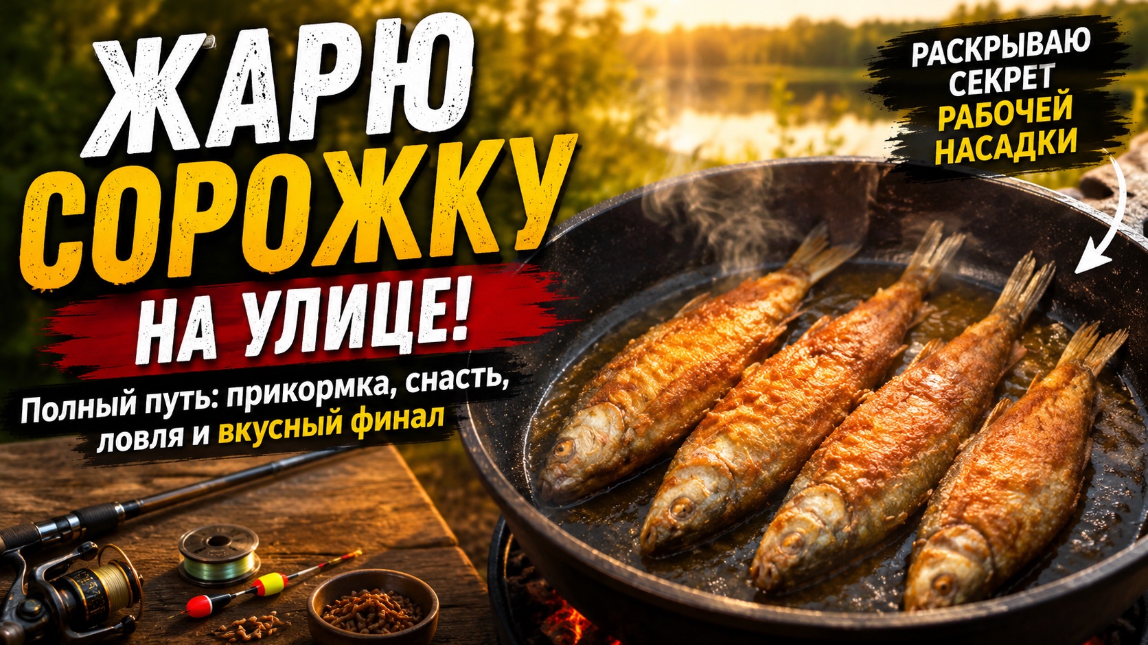 ЖАРЮ СОРОЖКУ НА УЛИЦЕ | РАСКРЫВАЮ СЕКРЕТ РАБОЧЕЙ НАСАДКИ