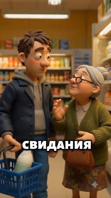 Хитрая бабушка и парень с кефиром😅