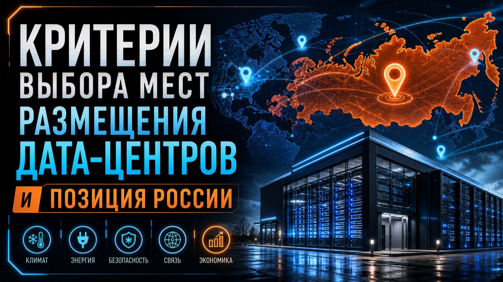 Критерии выбора мест размещения дата-центров и позиция России