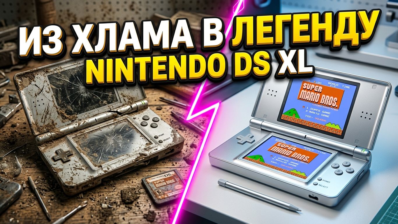  Из хлама в рабочую легенду: полное восстановление Nintendo DS XL