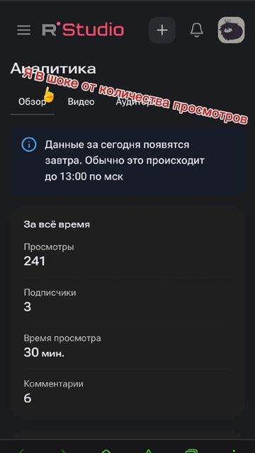 Меня посмотрели 200 человек ура