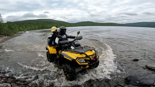 Кандалакша на квадроциклах 3 день. Скоростной трек до красивого озера