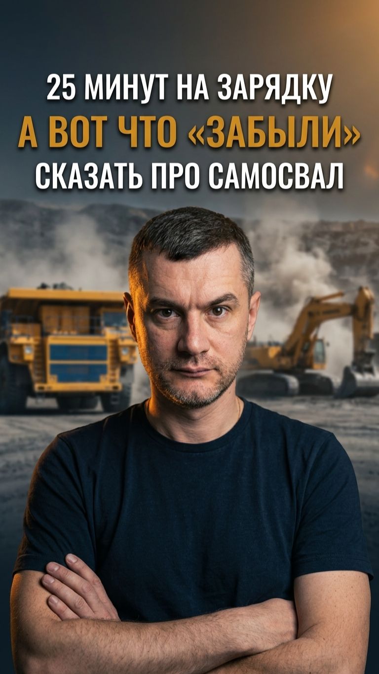 25 минут на зарядку — а вот что «забыли» сказать про этот самосвал.