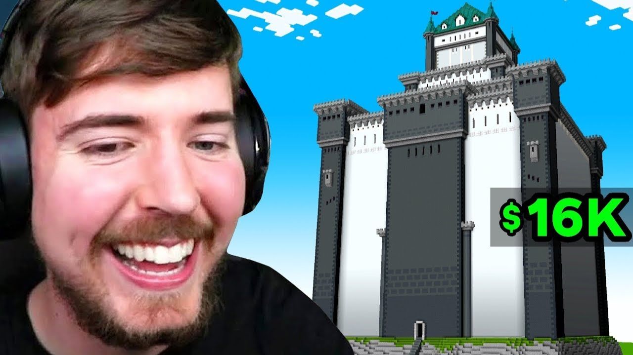 Мистер Бист.  Дом в Minecraft за $2 VS $16,000!