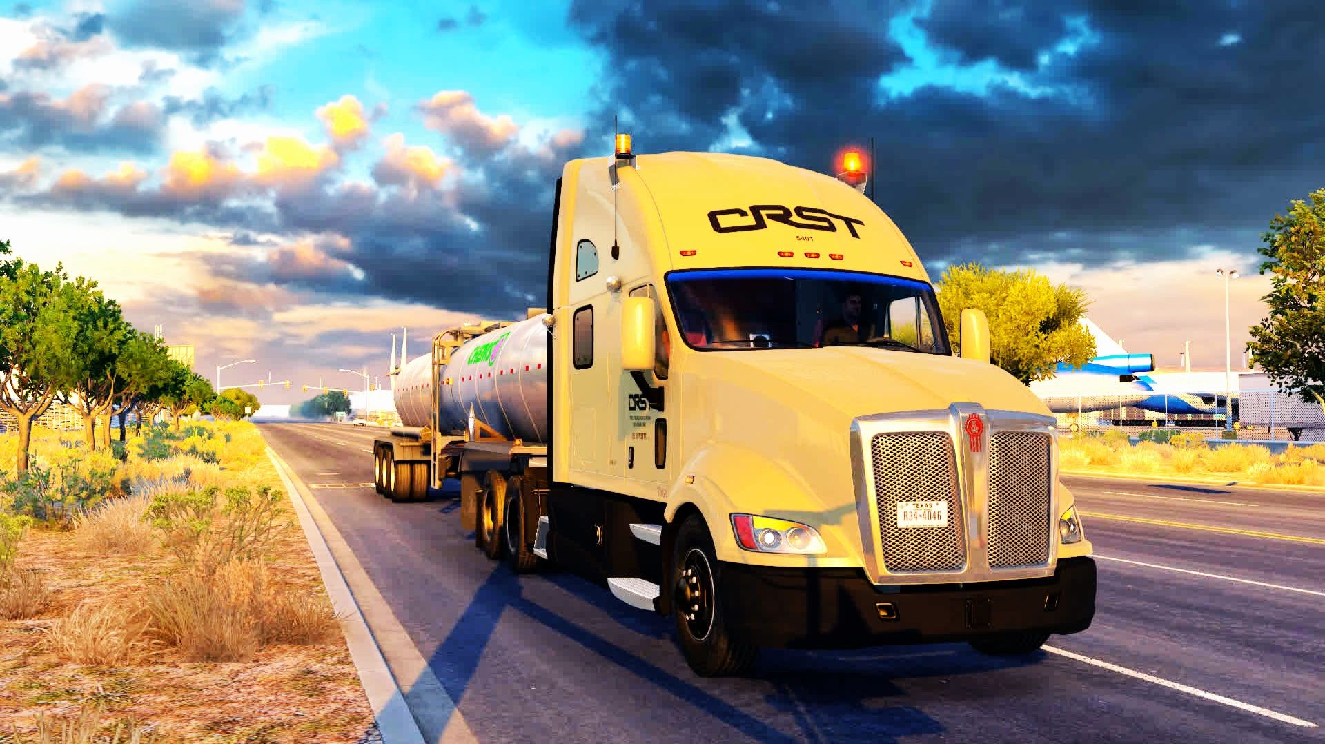 752  ATS 1.60  Kenworth Т700  С опасным грузом в Мексику.