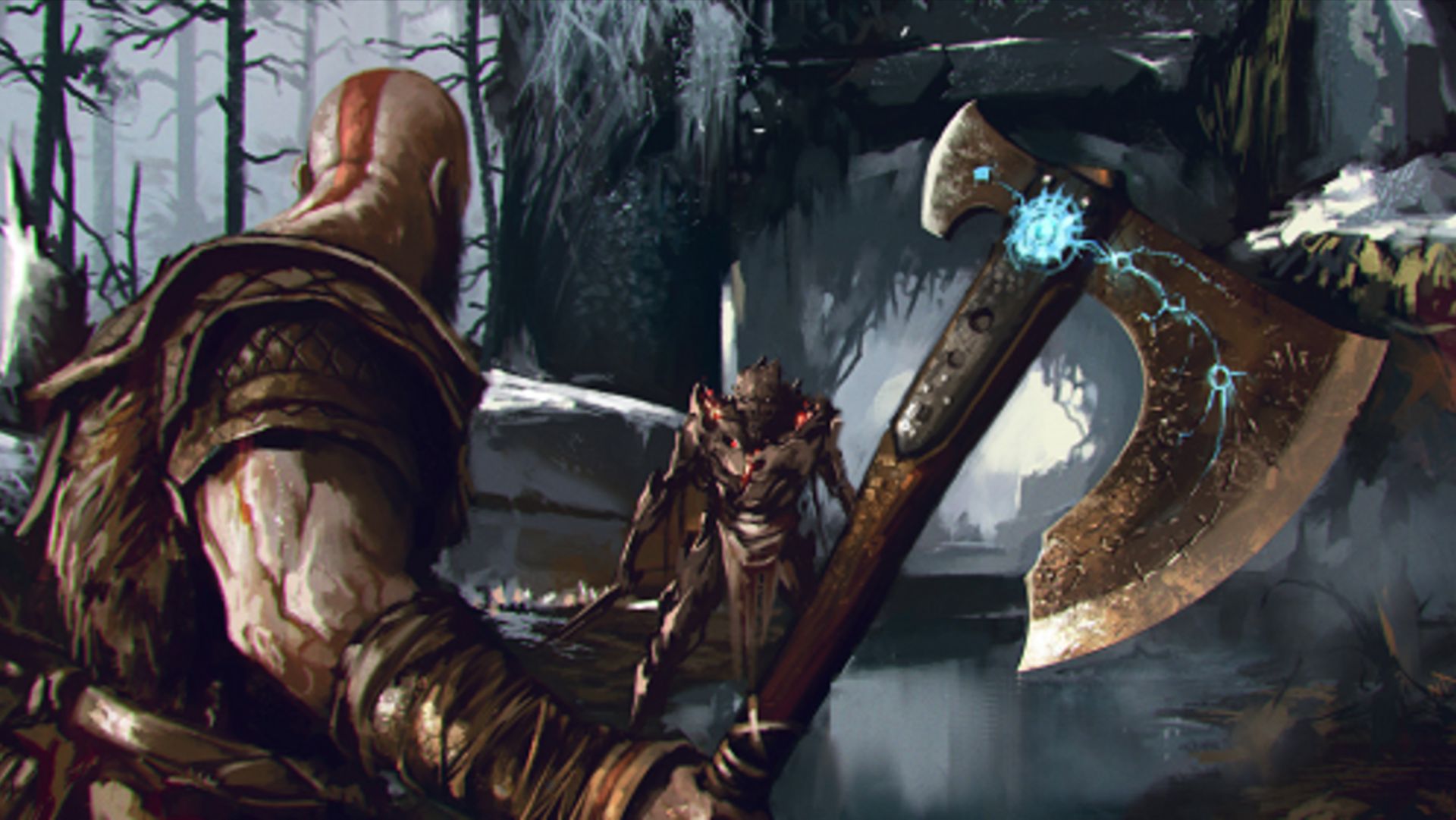 GOD Of WAR(1080P) - Чёрная руна хранилище Тюра