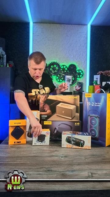 Огромный подарок от Icover портативные колонки W-KING
#icover #wking #колонки #шестерёнка