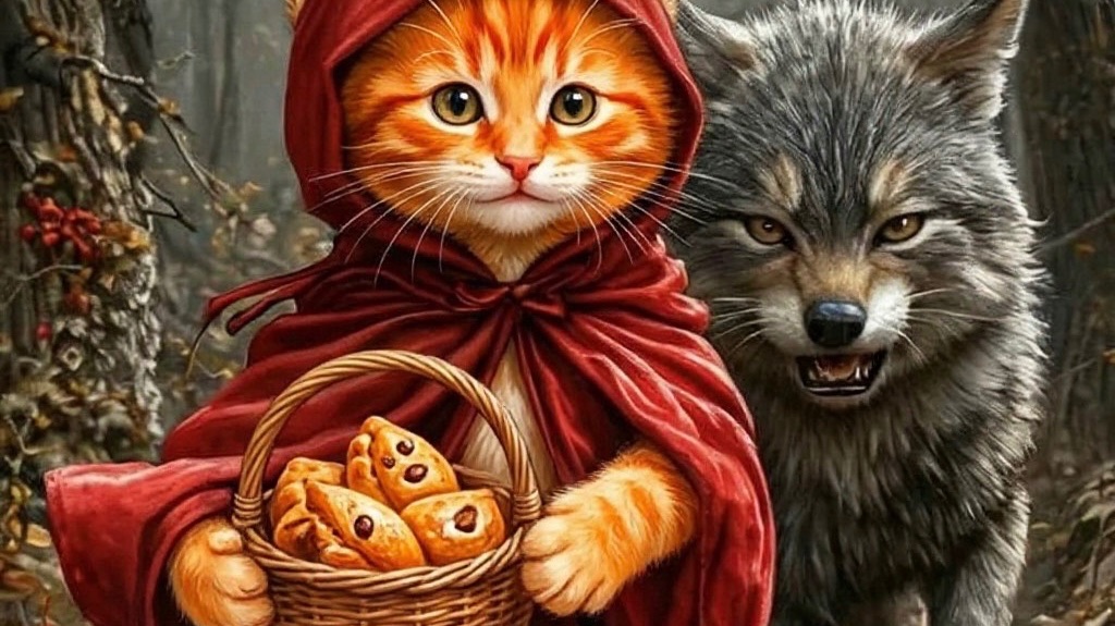 Красная шапочка 🧺 🥟🥟🐾