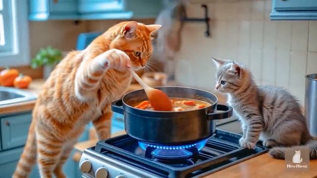 🐱Добрые Мультики Для Детишек. Мама кошка и Ее Сыночек