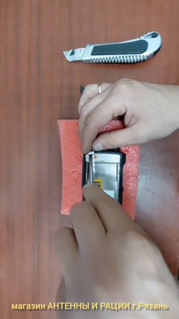 Установка переходника с разъёма антенного Моторолла на разъём PL