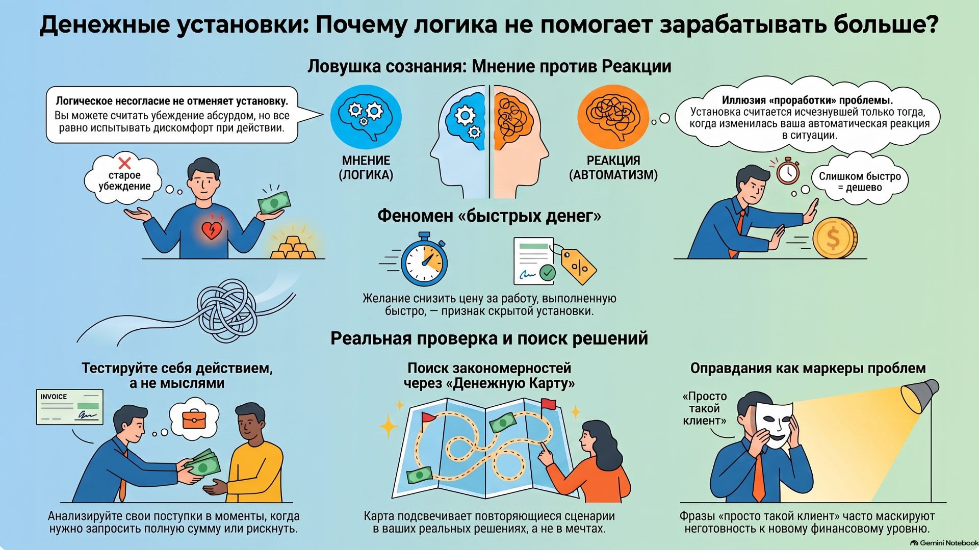 Как переучить свою психику реагировать на деньги спокойно