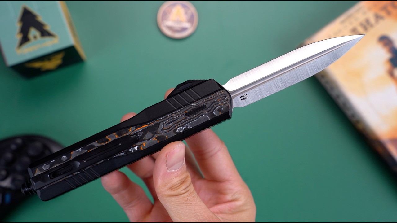 Нож Maxace Medusa S/E ZBP сталь M390 рукоять Giants Carbon Fiber/Aluminium (ME04-1-A)