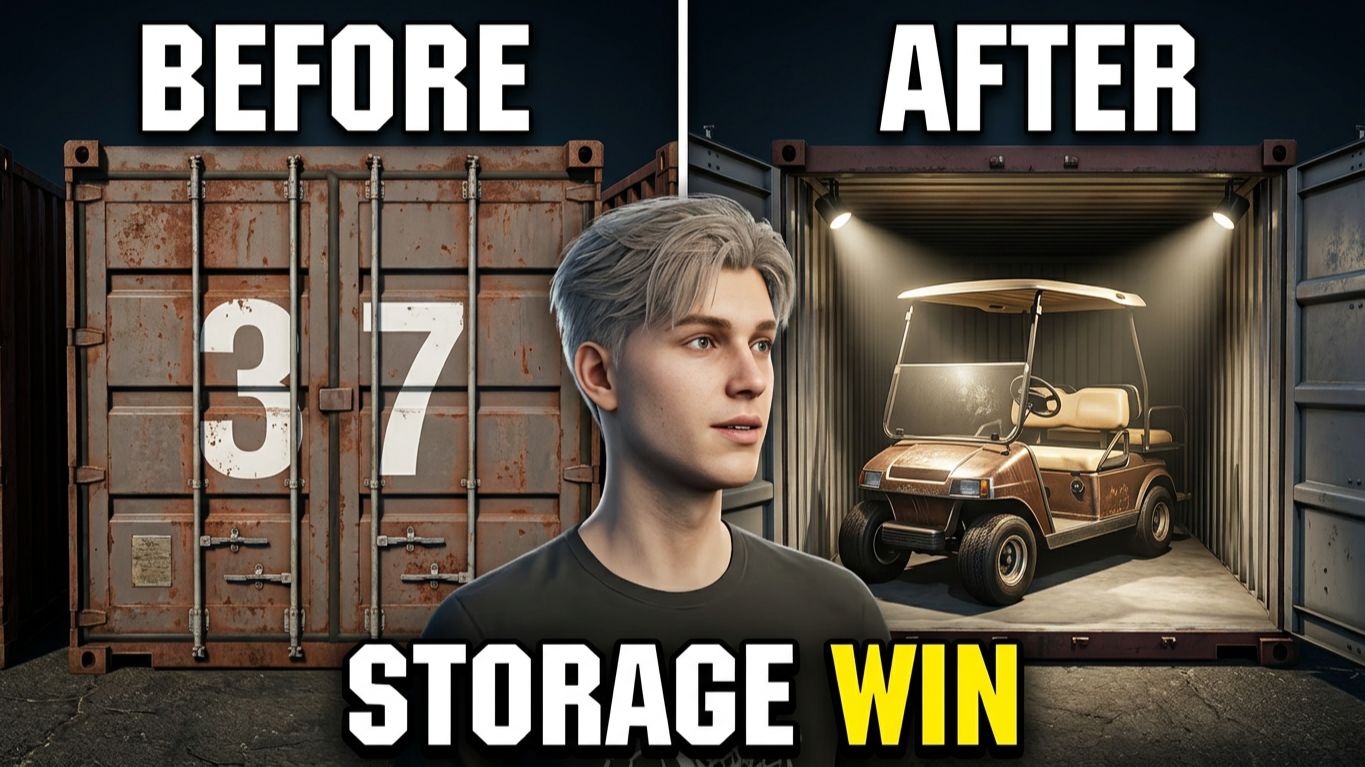 ВЫИГРАЛ КОНТЕЙНЕР А ТАМ!!!! НОВЫЙ ТРАНСПОРТ ЛЮБИТЕЛЯМ ГОЛЬФА!!!/STORAGE HUNTER SIMULATOR #37