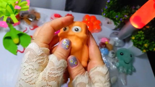 ASMRSquishes UNPACKINGBlowing BUBBLES Inside TABA SQUISHIES!*so Satisfying*