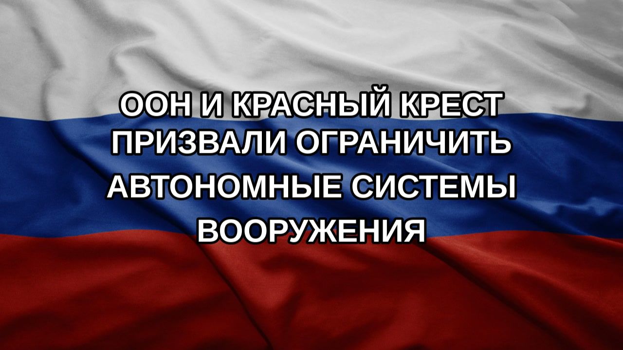 ООН и Красный Крест призвали ограничить автономные системы вооружения