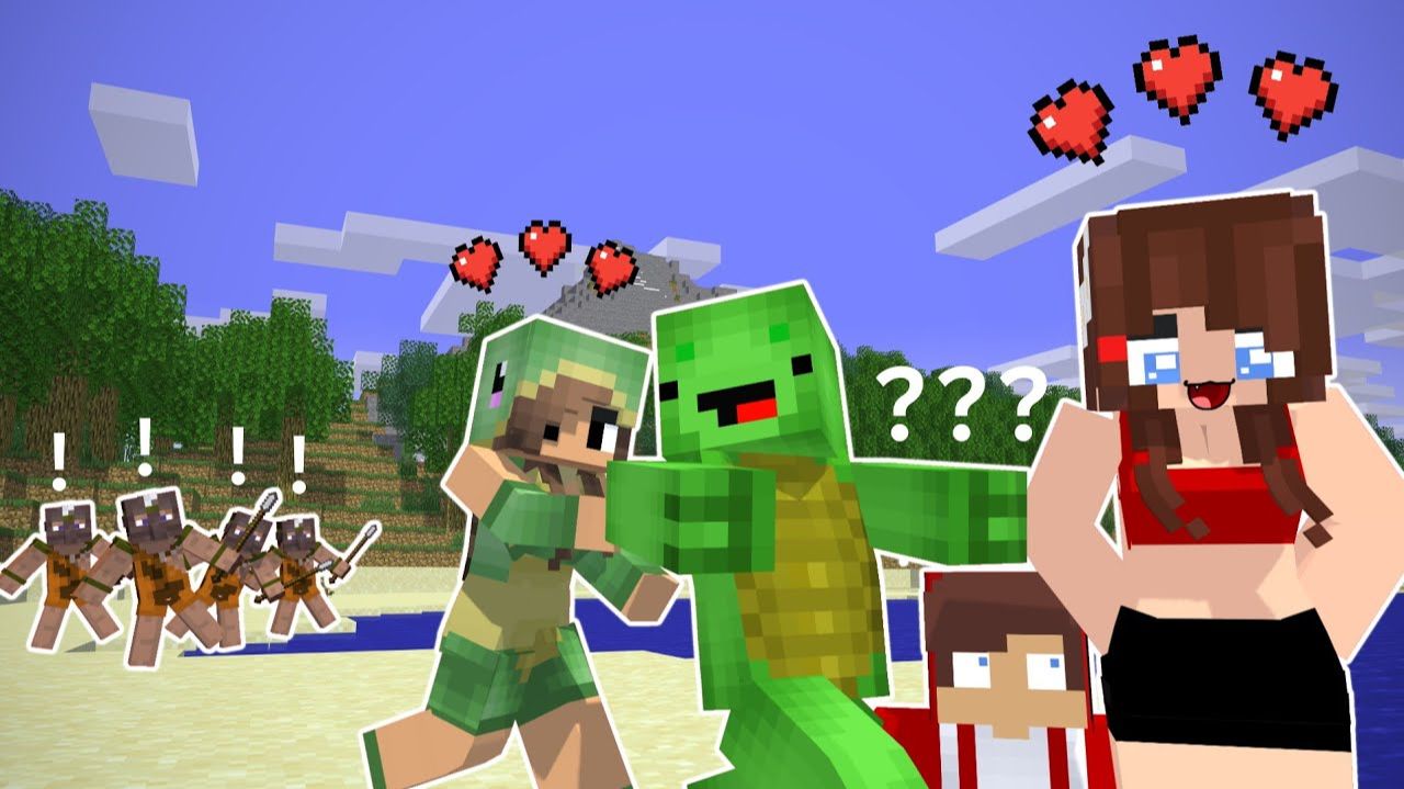сестра оказались в ловушке на необитаемом острове! в Майнкрафт Minecraft!