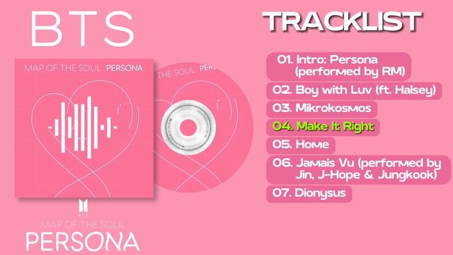 FULL ALBUM  BTS방탄소년단 Map of the Soul Persona  PLAYLIST_1080p