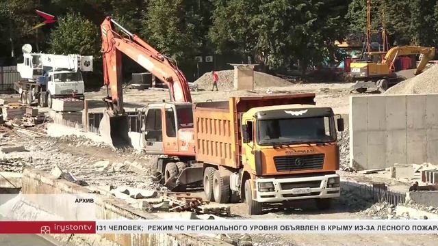 Во Владикавказе завершается строительство нового фонтанного комплекса