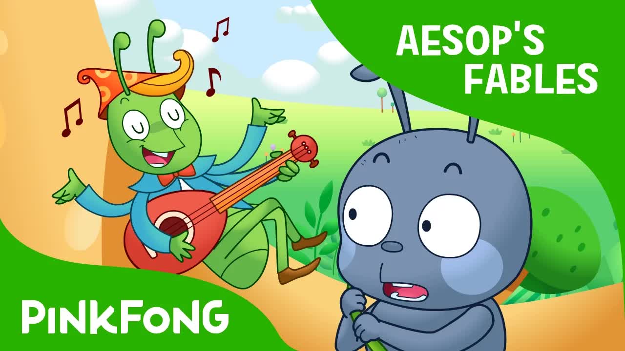 Муравей и кузнечик | Басни Эзопа | Рассказы PINKFONG для детей