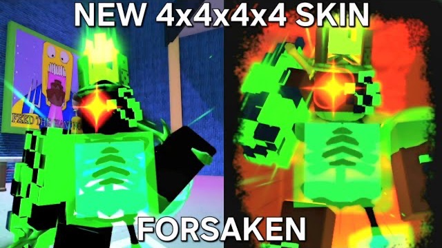 Победа с НОВОЙ КОЛЛАБ-СКИНОМ 4x4x4x4 - Forsaken (Roblox)
