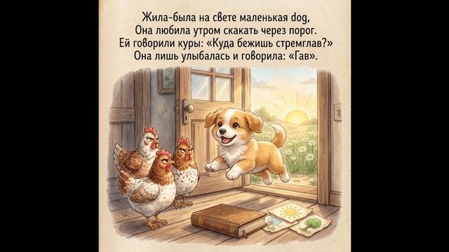 Кря! Английский детям. Duck, Cow, Dog, Cat.
