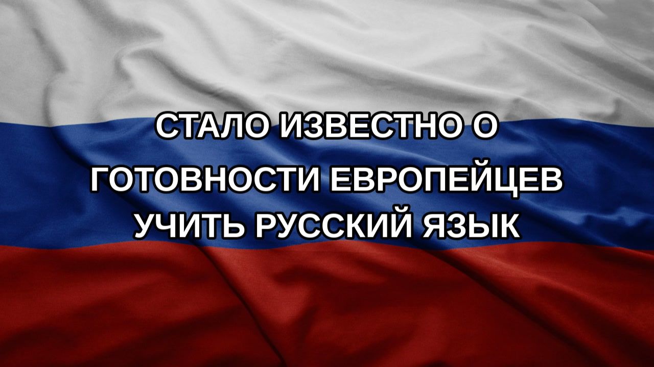 Стало известно о готовности европейцев учить русский язык