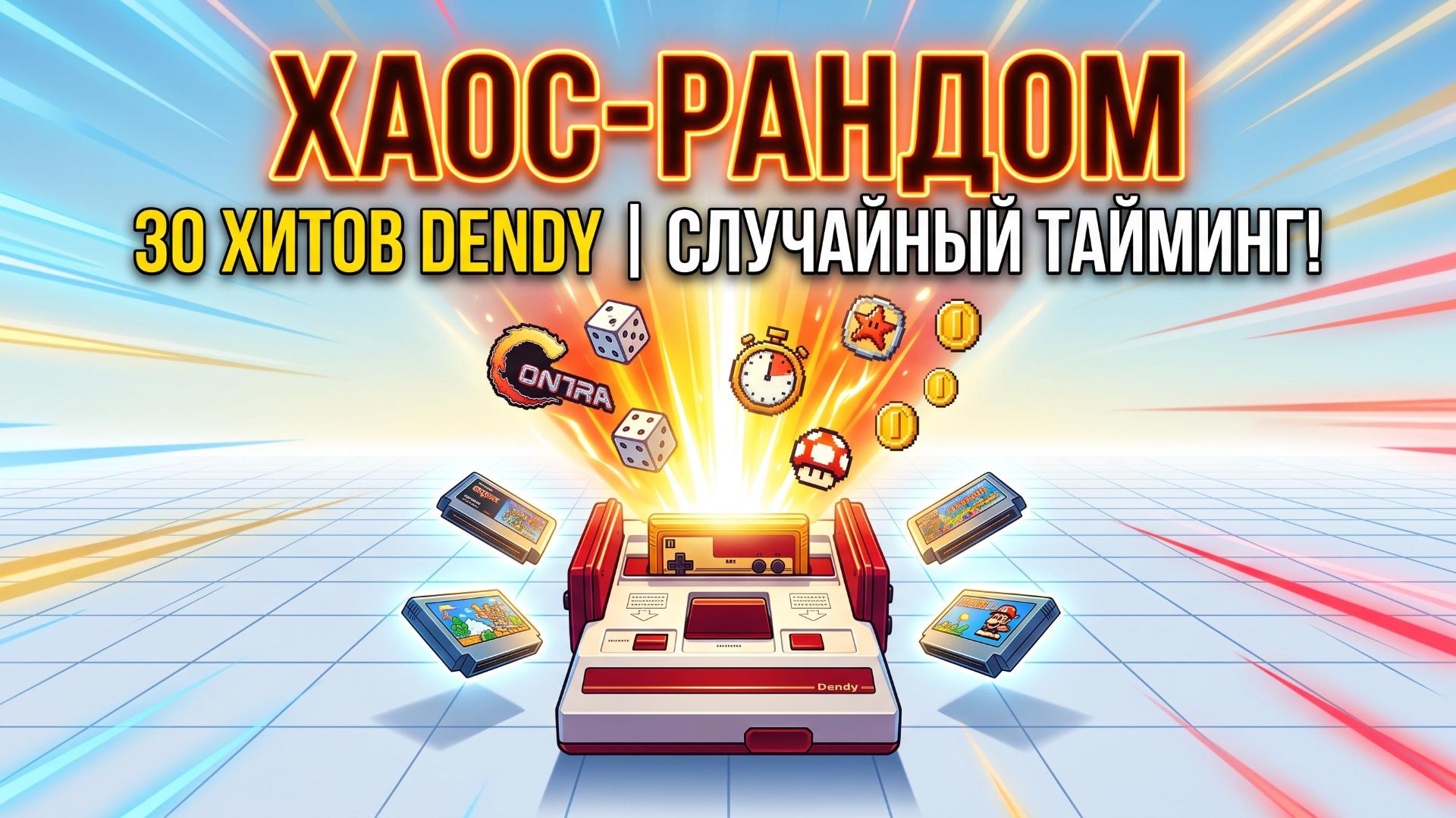 ХАОС-РАНДОМ НА DENDY! 🎰 30 лучших хитов | Смена игры в СЛУЧАЙНОЕ время! 🔥